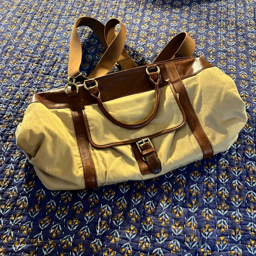Fossil Genuine Leather Weekender Bag/Luggage